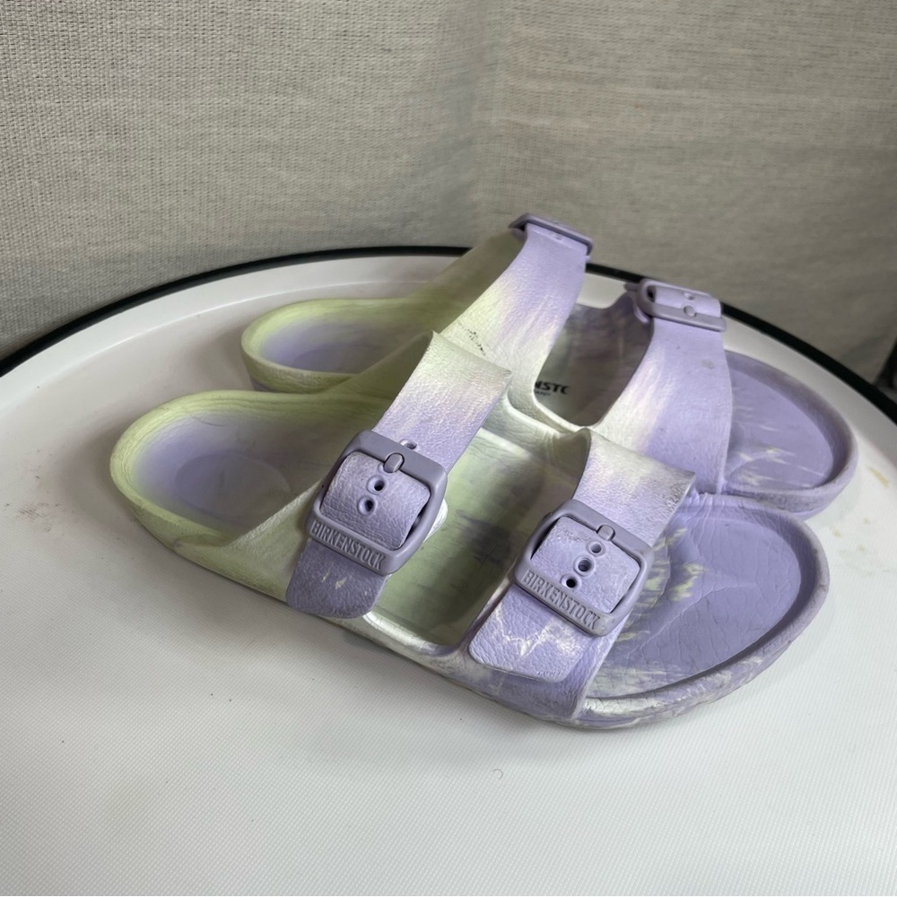 Birkenstock Kids' Lavender and Cream Sandals